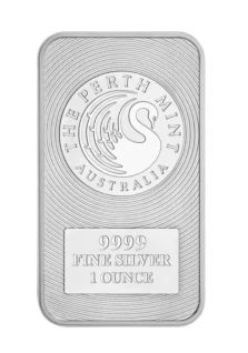 1 oz silver kangaroo rectangular bar