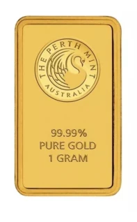 Gold bar 1gram Perth mint kangaroo