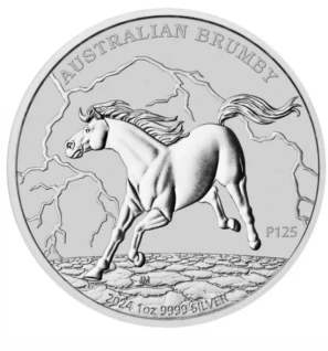 2024 Australian brumby 1oz silver coin in capsule