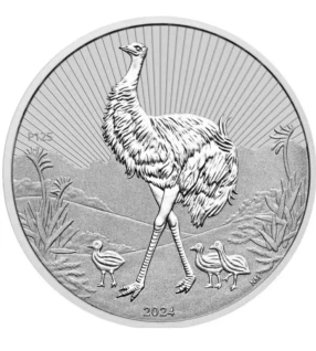 2 oz 2024 Australia emu in pouch
