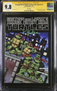 TMNT 9.8 CGC error/recalled 2009 first  print colour comic issue