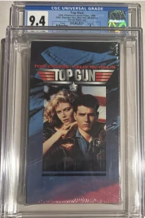 TOP GUN SEALED VHS GRADED 9.4