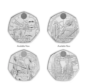 Star Wars 2023 Uk 50p four coin set