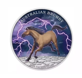 2024 colour silver Australia brumby 1oz coin perth mint