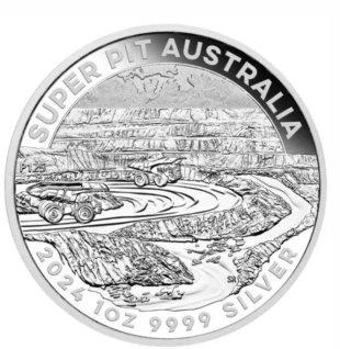 2024 super pit silver 1 oz coin in capsule