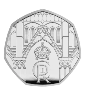 King Charles coronation 50p proof coin