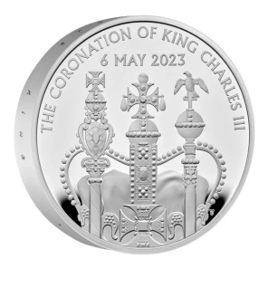 King Charles 5 pound  silver proof  coronation 2023 coin