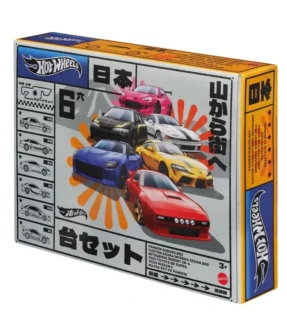 Hot wheels street Japan JDM box  6 car set