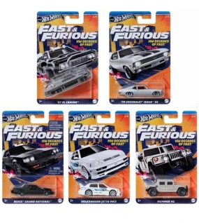 Hot wheels 2024 fast furious H W DECADES OF FAST 5 CAR SET