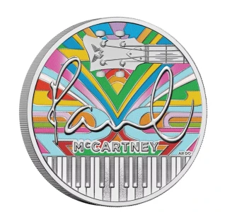 2024 Paul McCartney 5 pound colour coin card set
