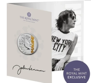 2025 John Lennon 5 pound uk colour coin