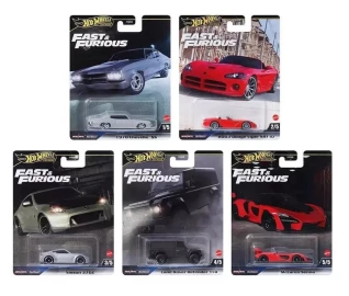 2025 HOTWHEELS PREMIUM FAST AND THE FURIOUS SET OF 5