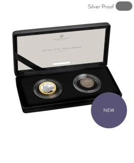 2025 200 YEAR OF THE MODERN RAILWAY 2POUND COIN DOUBLE COIN SET