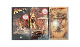 Indiana Jones VHS Trilogy Set of 3 1989 FACTORY SEALED WITH WATERMARKS DIET COKE