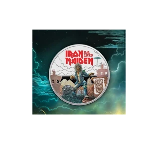 2025 Iron maiden colour 5 pound UK coin in card