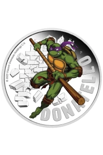 2025 Tuvalu Teenage Mutant Ninja Turtles Donatello 1 oz Silver Proof Coin