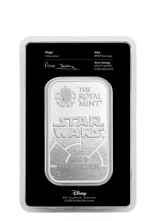 Star Wars DARK  SIDE 1oz Bullion  Bar Uk IN STOCK NEW RELEASED  PART 2 -IN STOCK