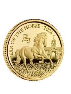 2026 Gold 1/40oz Proof Coin.  The Royal Mint.  Lunar Year of the Horse