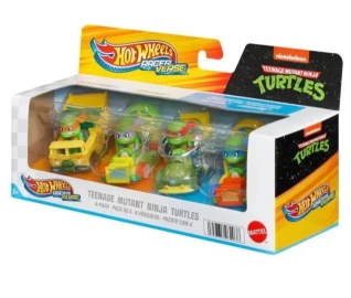 Hot Wheels RacerVerse Teenage Mutant Ninja Turtles Diecast Vehicle 4-Pack TMNT