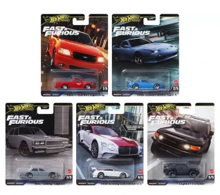 2024 Hot Wheels Premium Fast & Furious H Case, Set of 5 Cars, IN STOCK
