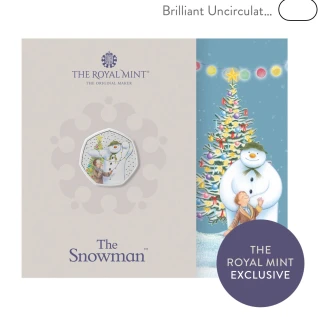 2025 Snowman COLOUR B U Coin  Royal Mint  Coin NEW RELEASE