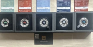 Great southern land  perth mint 5 coin set  2025- 2020-2021-2022-2024