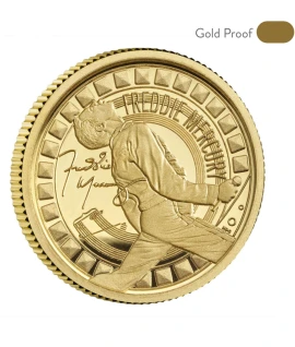 Freddie Mercury 1/40 Gold Coin  Rare Issue late December delivery