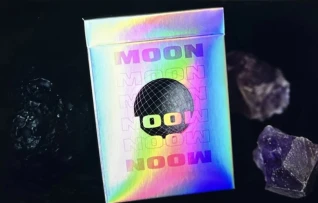 MOON WHITE  HOLO EDITION Playing Cards NEW RELEASE
