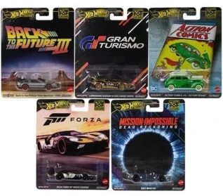 Hot Wheels Premium 2025 Pop Culture , Set of 5 Cars,