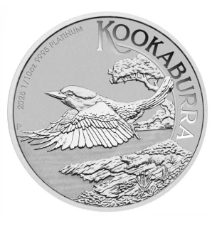 Australian Kookaburra  2026 1/10 Platinum Coin from the Perth Mint