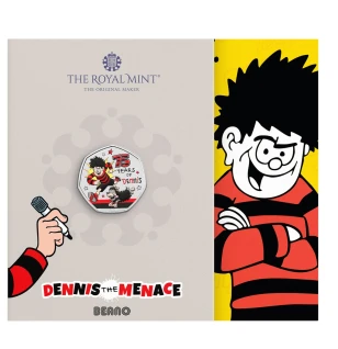 75 Years of Dennis the Menace Colour coin 50p COMIC COIN