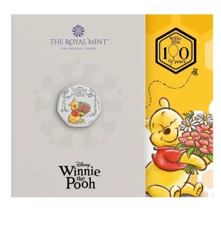 100 Years of Winnie the Pooh - Kindness 2026 UK 50p BU Coloured  Coin