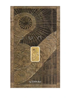 DUNE  1gm Gold  Minted Bar  5000 Mintage