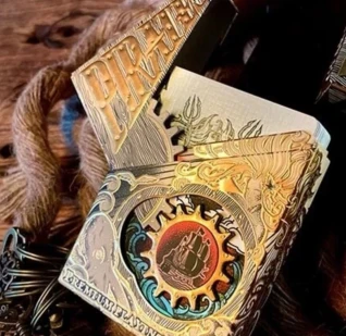 Pirate (Daylight) Playing Cards with Mechanical Box -Paper Gear Company PRE SALE