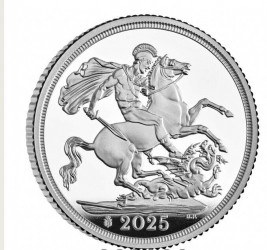 2025 UK Silver Sovereign  coin Privacy Mark