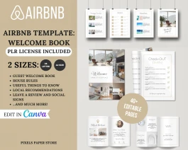 Airbnb Welcome Book Template: 40+ EDITABLE PAGES