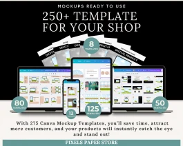 250+ Digital Product Mockup Templates - Bundle