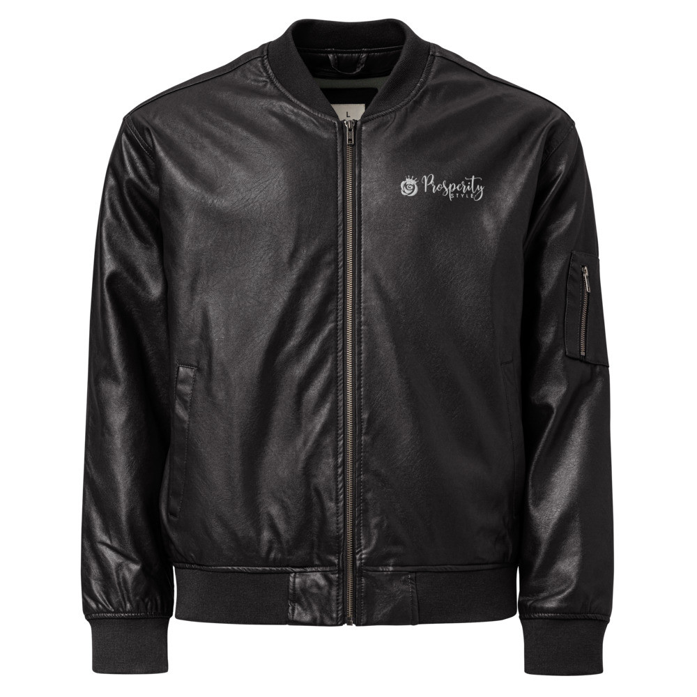 Prosperity Style - Leather Bomber Jacket