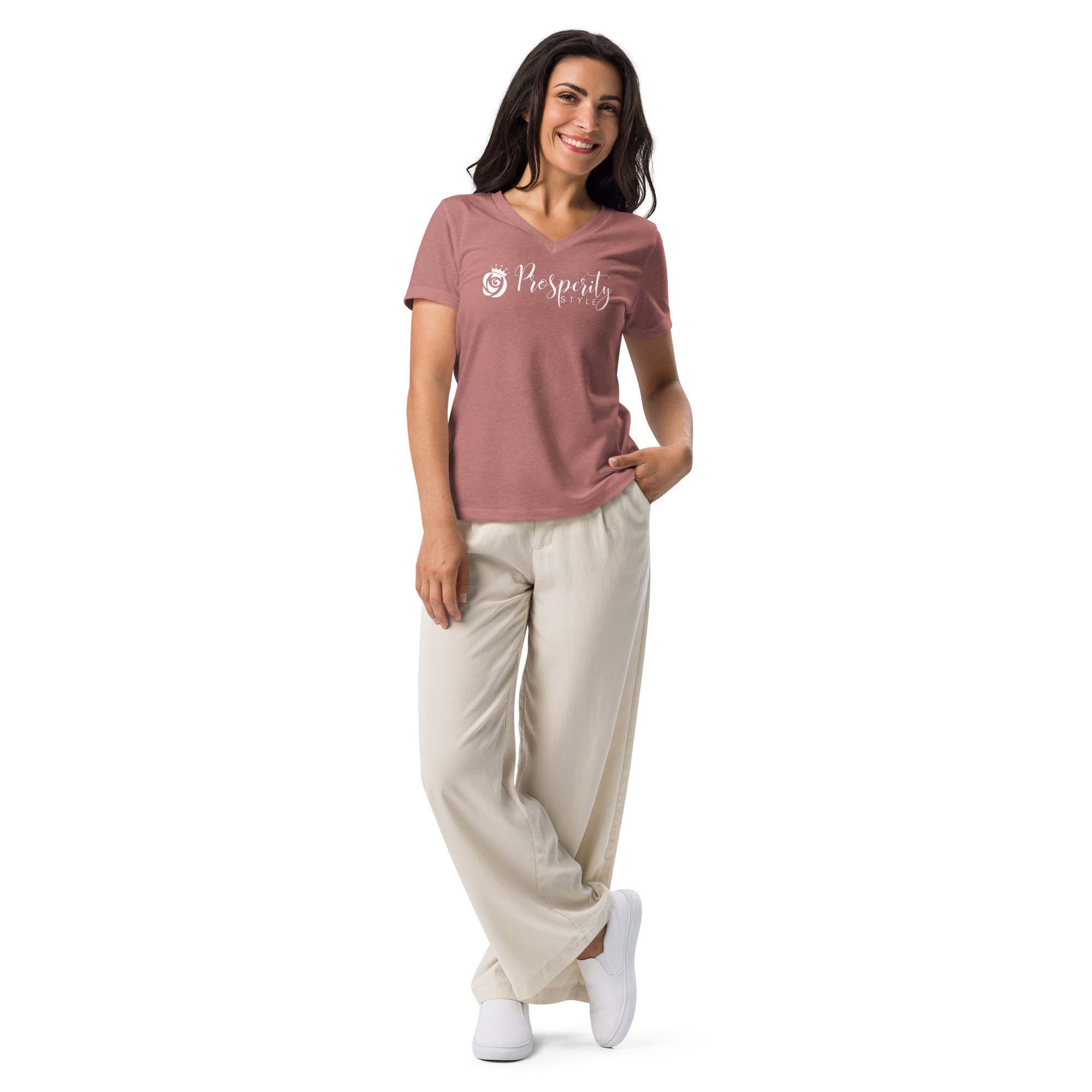 Prosperity Style - Women’s Relaxed V Neck Tee