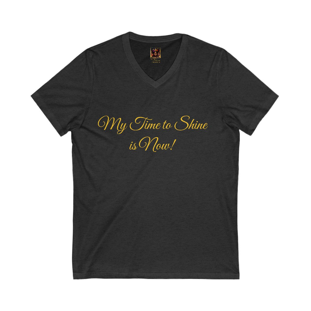 Time to Shine Sleeve V-Neck Tee