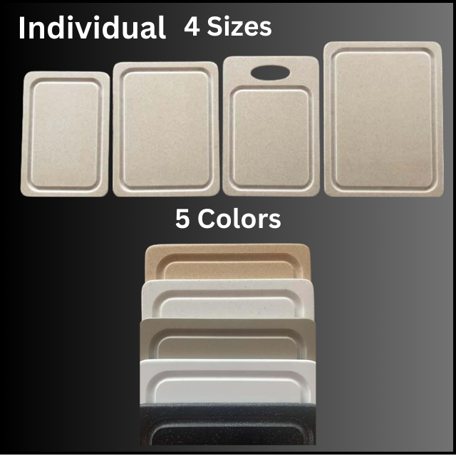 Individual Cutting Boards - 4 Sizes & 5 Colors