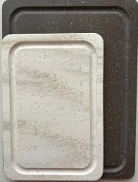 BLACK FRIDAY SALE - 2 Cutting Boards 9" x 13" Sandy Marble & 12" x 16 Dark Espresso