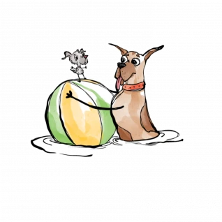 Tiny and Wink Sticker