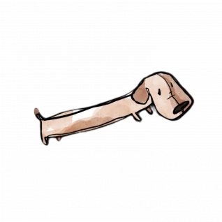 Get a Long Little Doggy Sticker