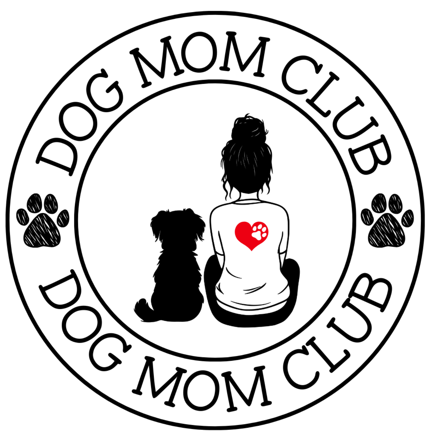 Dog Mom Club Sticker