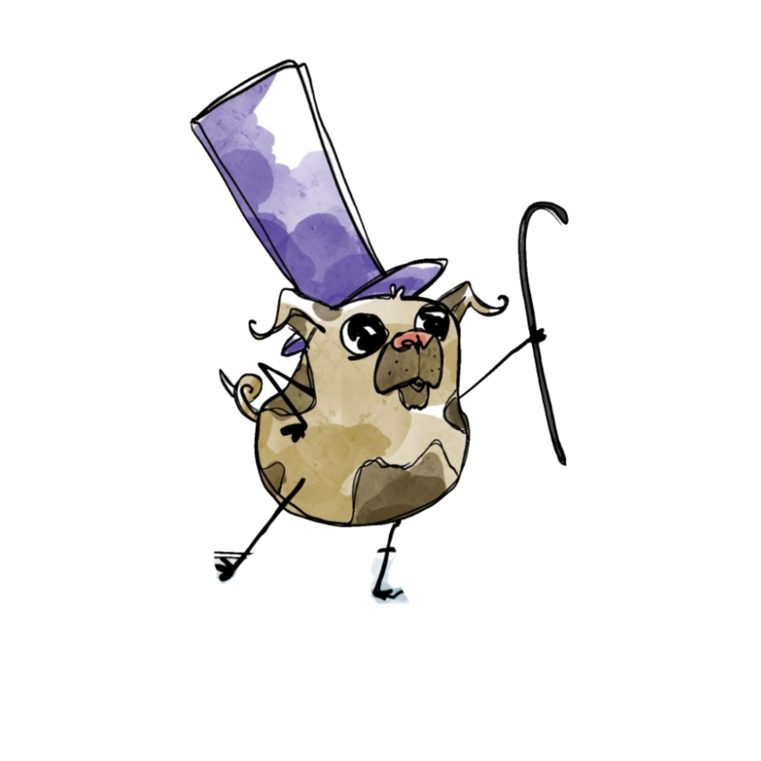 Magic Pug Sticker