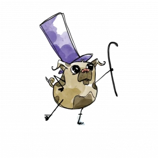 Magic Pug Sticker