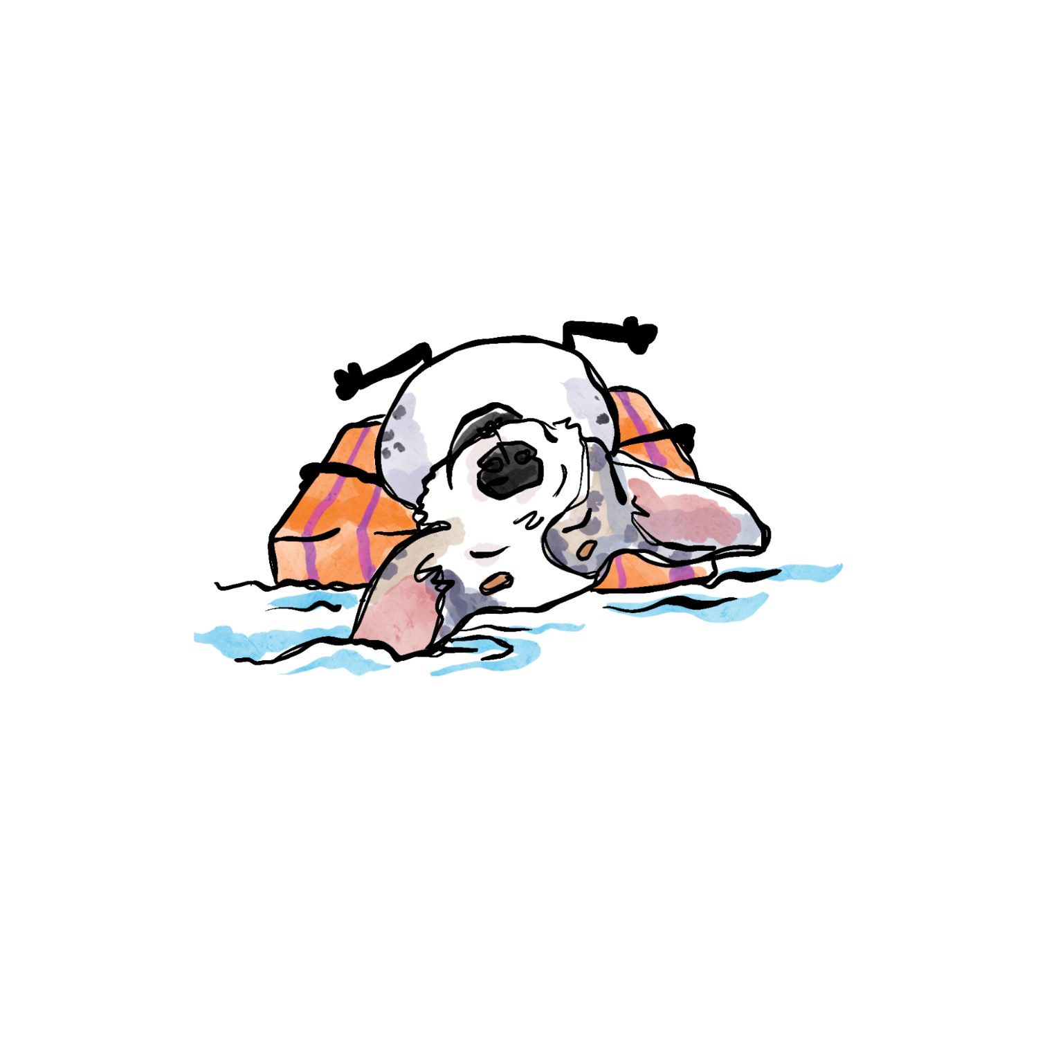Waylon Pool Pawty Sticker