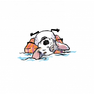 Waylon Pool Pawty Sticker