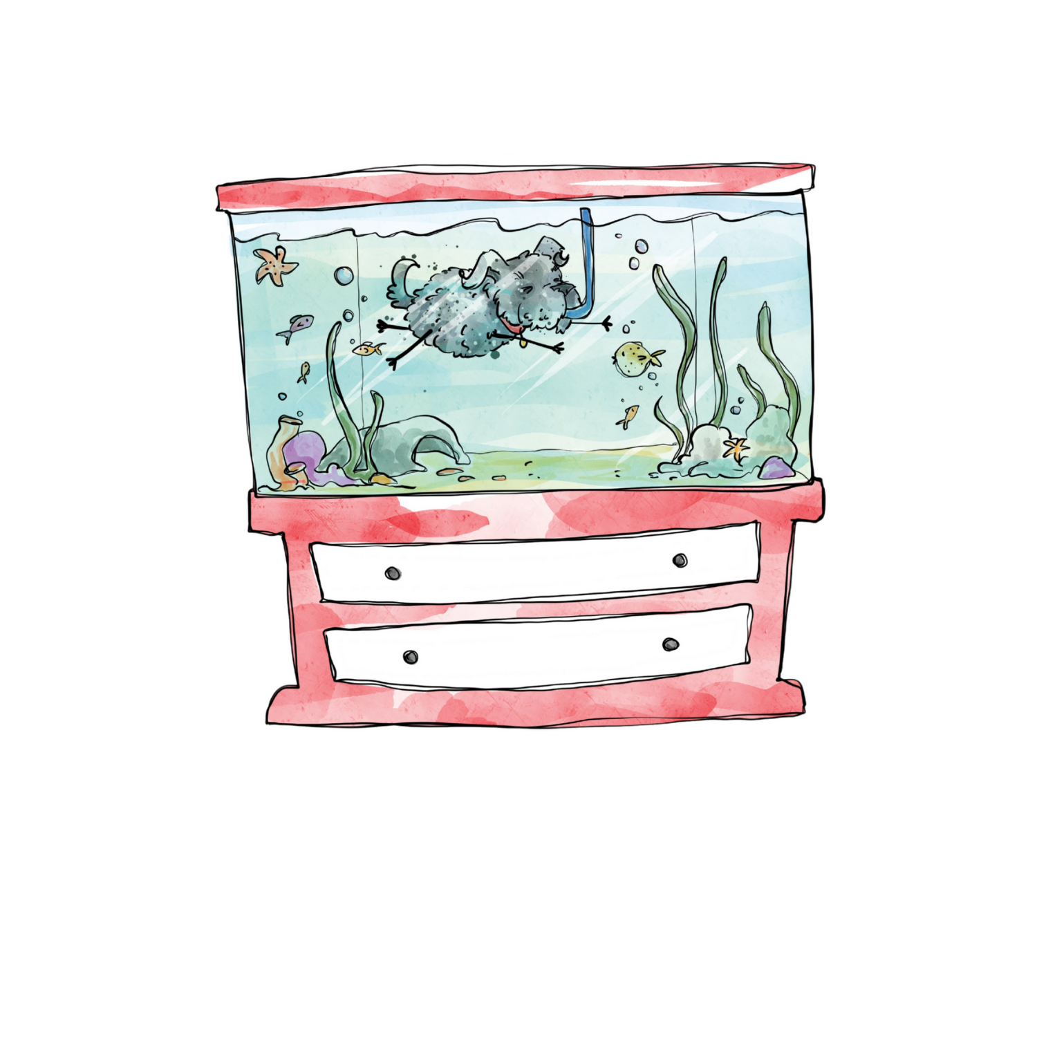 Odd Aquarium Sticker